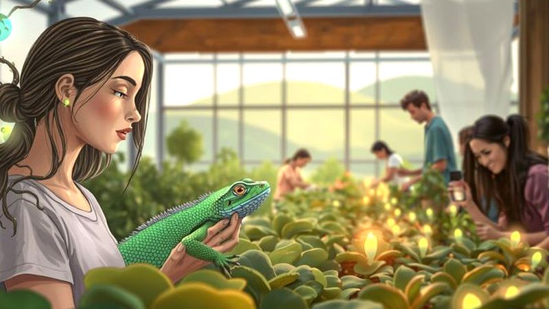 Naturaleza y cuidado florecen en armonía