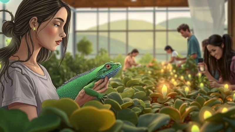 Naturaleza y cuidado florecen en armonía