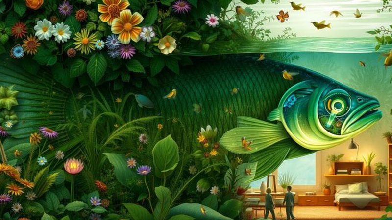 Ecosistema vibrante revela vida y hogar