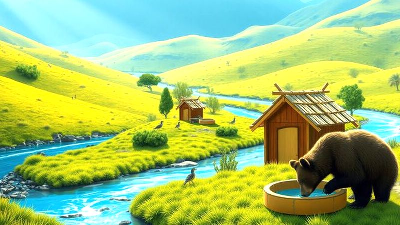 Un paisaje andino pacífico