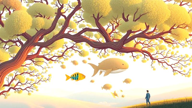 Un paisaje natural ilustra evolución y armonía