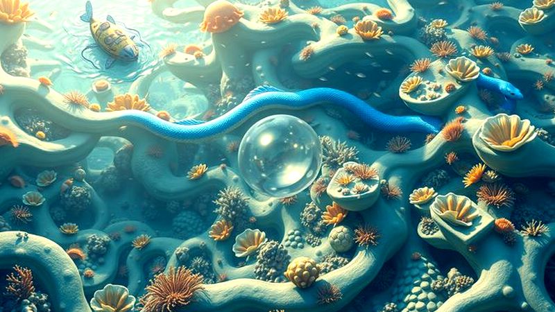 Un arrecife coral vibrante y tranquilo