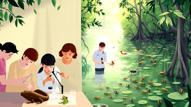 Un ecosistema tranquilo refleja cuidado y observación