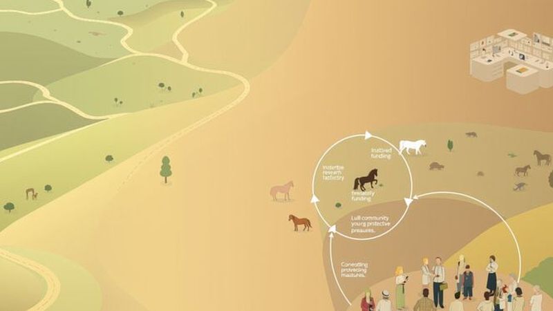 Un paisaje sostenible se visualiza en calma