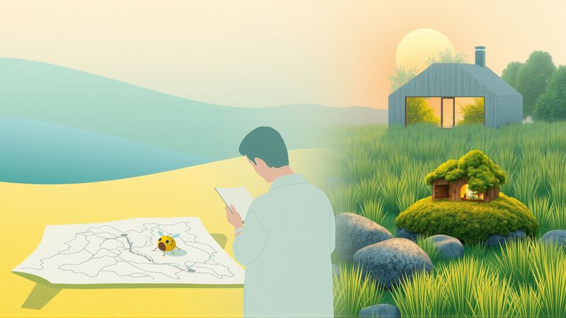 Investigación tranquila en armonía natural