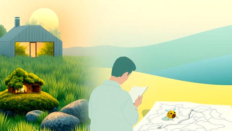 Investigación tranquila en armonía natural