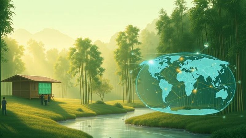 Un bosque de bambú muestra investigación global