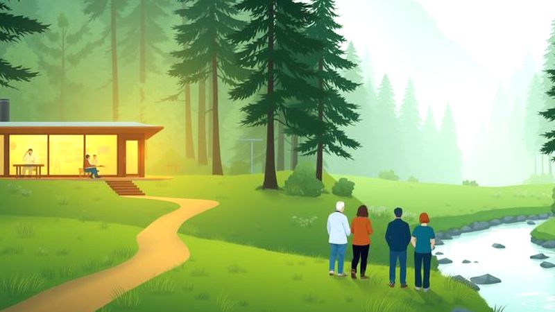 Un paisaje sereno une ciencia y naturaleza